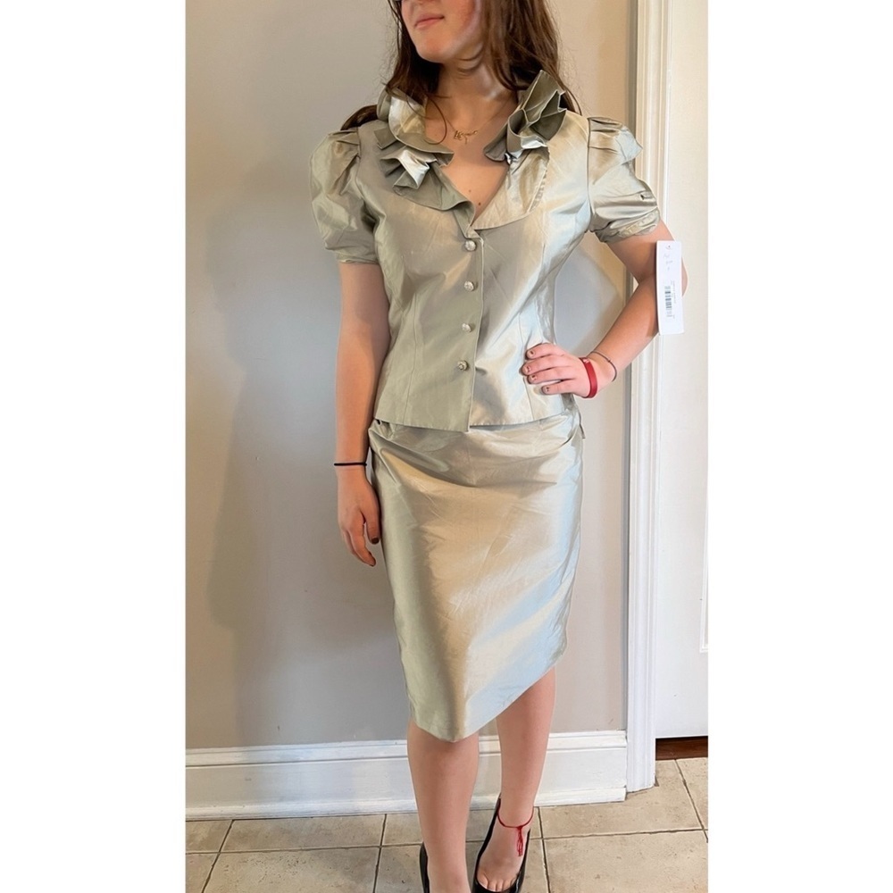 Jovani Skirt Suit Sage